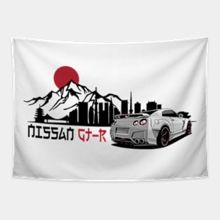 Nissan GTR R35, GT-R, JDM Car Tapestry