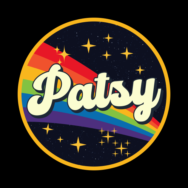 Patsy // Rainbow In Space Vintage Style by LMW Art