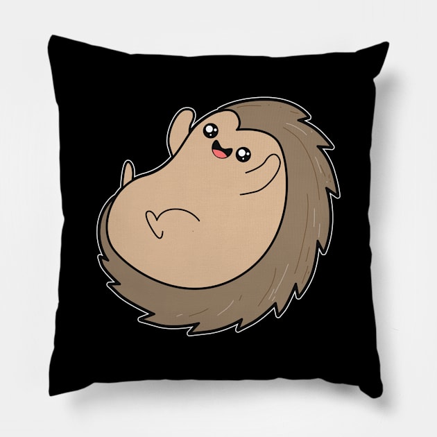 Cute Hedgehog Pillow by Imutobi