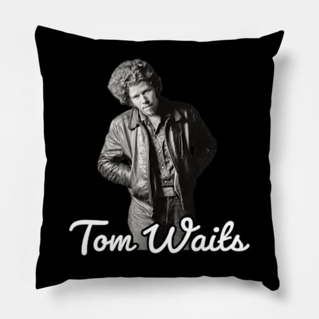 Retro Waits Pillow by Defective Cable 