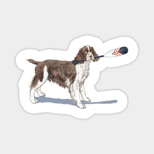 English Springer Spaniel with Oar! Magnet