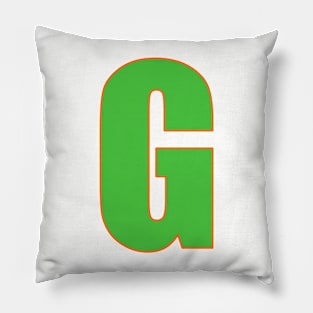 Gallant in Green: G's Defining edge Pillow