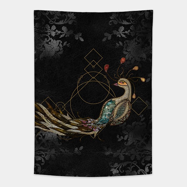 Awesome elegant  peacock Tapestry by Nicky2342