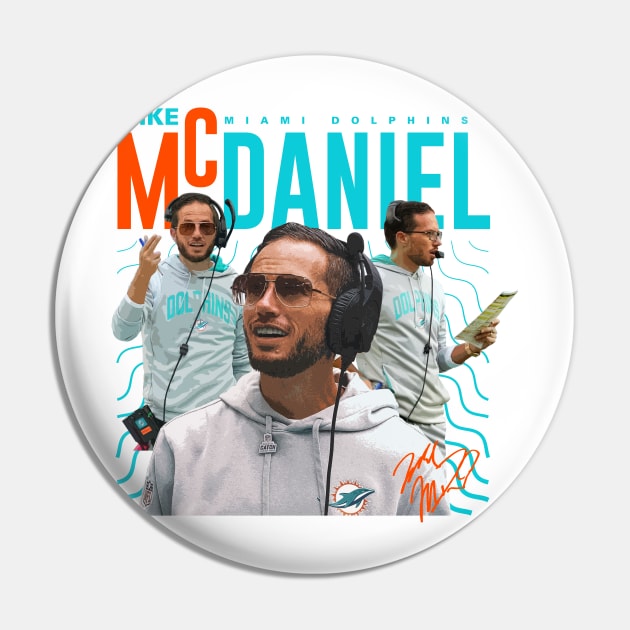 Mike McDaniel Miami Dolphins Pin by Juantamad