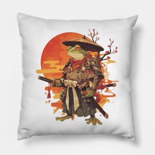 samurai frog Pillow