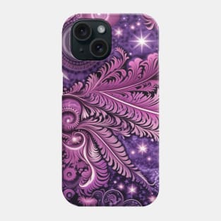 Other Worldly Designs- nebulas, stars, galaxies, planets with feathers Phone Case