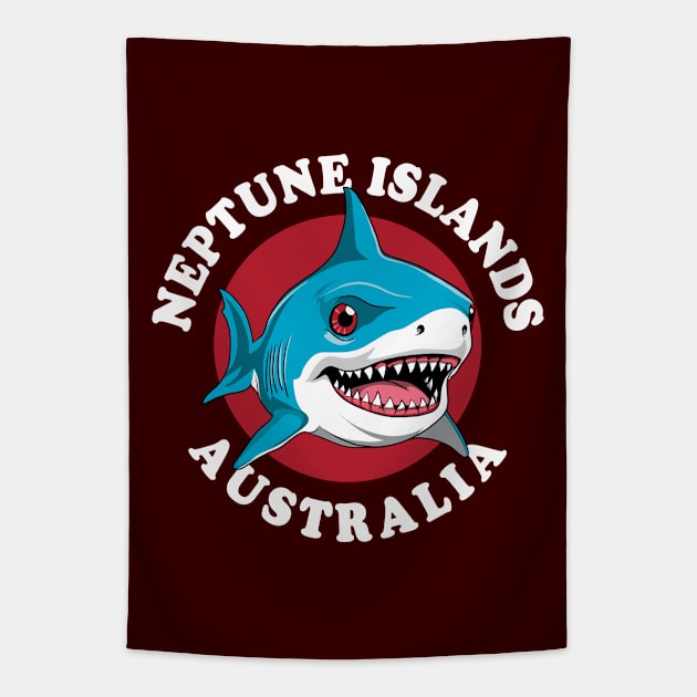 Great White Shark | Neptune Islands Tapestry by TMBTM