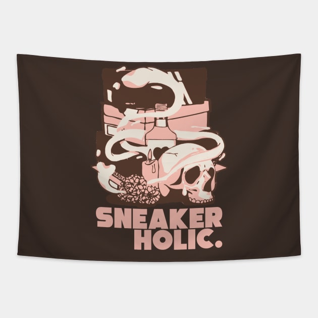 Sneaker Holic Mocha Neapolitan Tapestry by funandgames