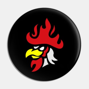 fire rooster Pin