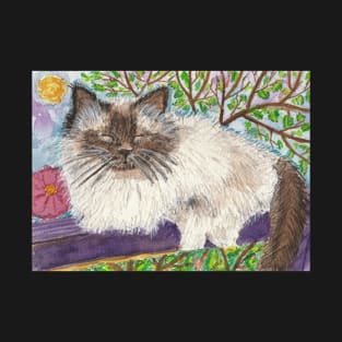 Siamese cat art T-Shirt