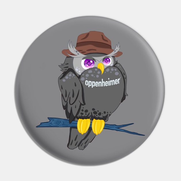 The little black owll in oppenheimer movie for Men or Women Kids Boys Girls love owl- oppenheimerbird Pin by littlepiya