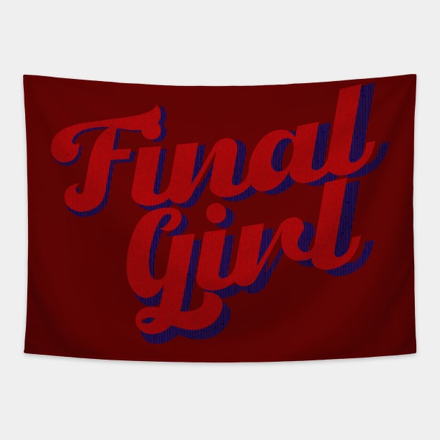 Final Girl Tapestry by Flush Gorden