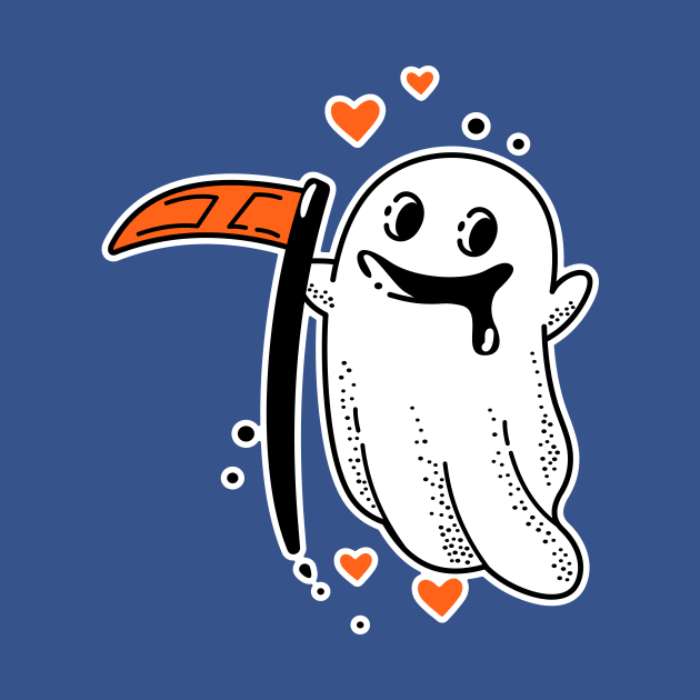 Ghost with a scythe by My Happy-Design