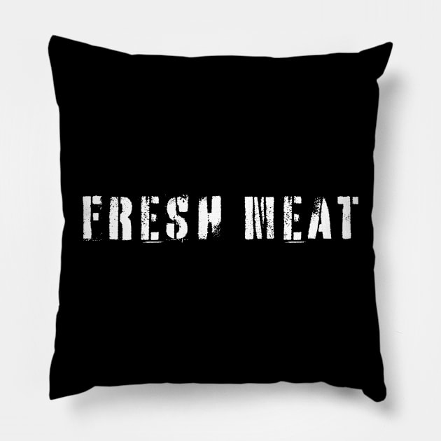 Fresh Meat Roller Derby Pillow by High Altitude Roller Derby 