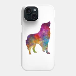 Romanian Carpathian Shepherd Dog in watercolor Phone Case