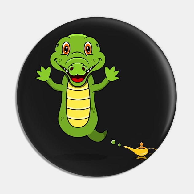 Cute Crocodile Ghost and Flying Pin by tedykurniawan12