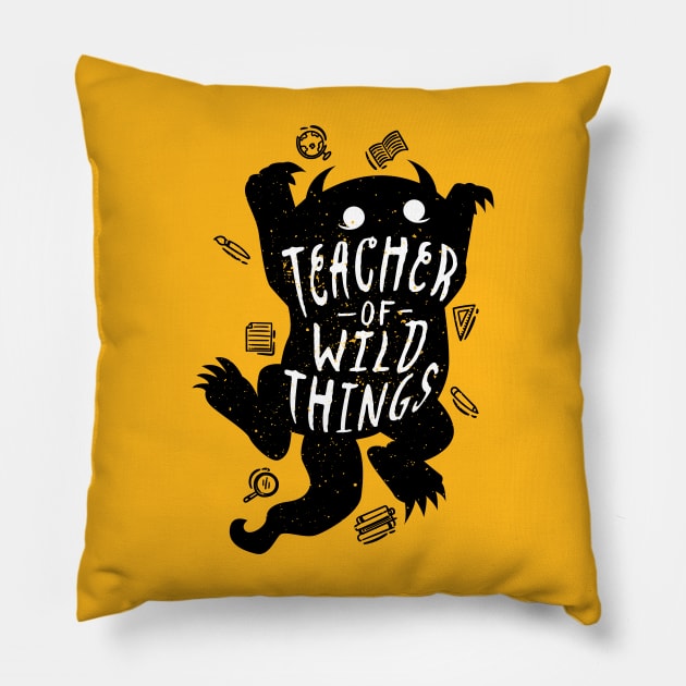 Teacher of the Wild Pillow by emodist