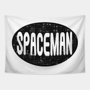 Planet X Spaceman Logo Science Fiction Sci fi Tapestry