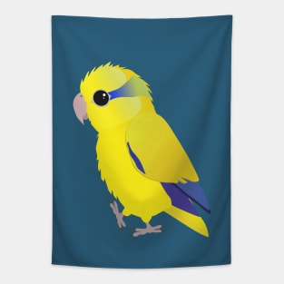 Cute yellow pacific parrotlet Tapestry