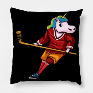 Unicorn Ice Hockey Ice Hockey Player Dab Gift Pillow