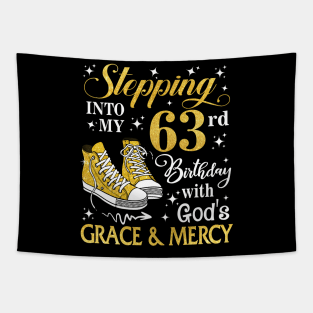 Stepping Into My 63rd Birthday With God's Grace & Mercy Bday Tapestry