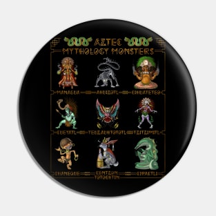 Aztec Mythology Monsters Pin