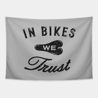 In Bikes We Trust Tapestry