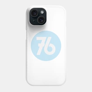 76-blue Phone Case