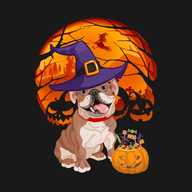 Bulldog pumpkin witch by jrgmerschmann