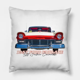 1957 Ford Fairlane 500 Sunliner Convertible Pillow