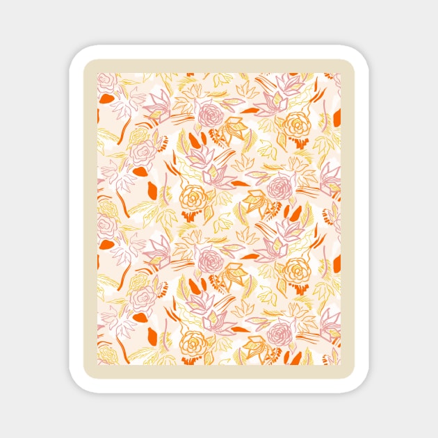 Matisse Summer Flowers Magnet by Carolina Díaz