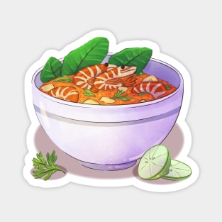 Thai Food Watercolor Magnet