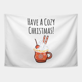 Cozy Christmas Drink Tapestry