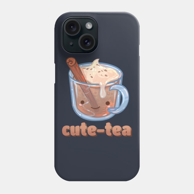 "Cutie" Chai Latte Phone Case by Claire Lin