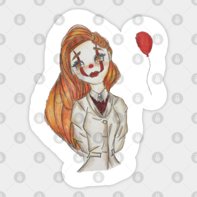Clown Girl Clown Girl Sticker Teepublic