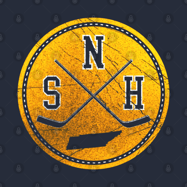 Disover Nashville Hockey Retro Circle - Nashville Hockey - T-Shirt