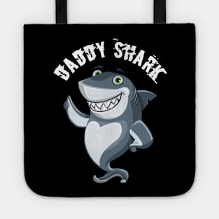 Men's daddy Shark Official T-shirt funny t-shirt and gift father day t-shirt Tote