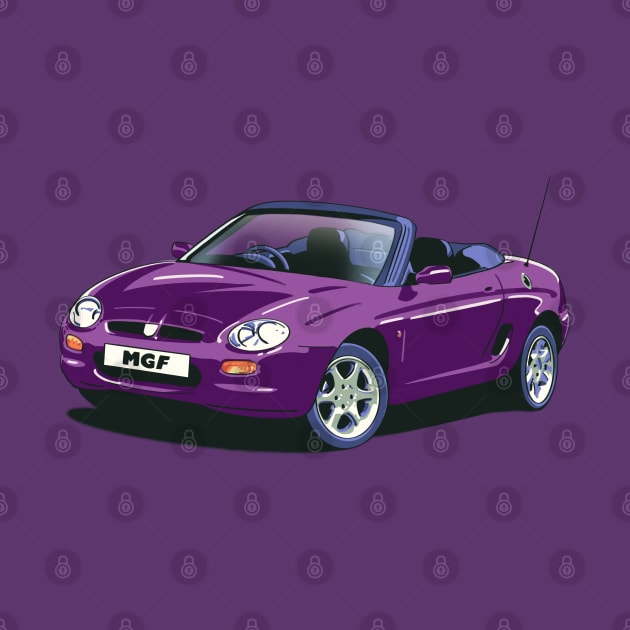 MG MGF Car in Amaranth by Webazoot