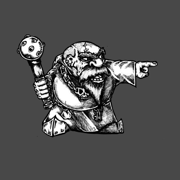 Dwarf monk by Spevna