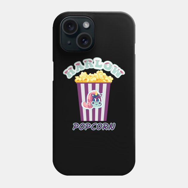 Harlow And Popcorn Funny Popcorn The Pony Phone Case by Selva_design14