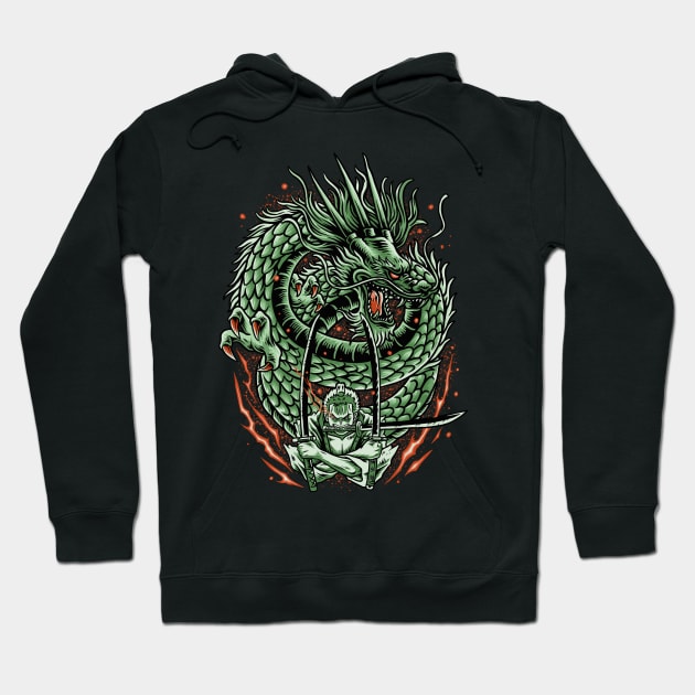 One Piece - Zoro Santoryu GRAPHIC T-SHIRT Pullover Hoodie for Sale by  Blckverse Studio