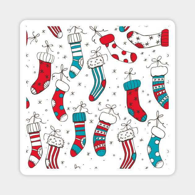 Christmas socks Magnet by katerinamk