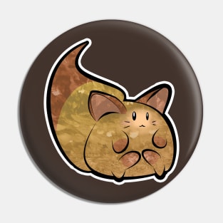 Fluffy Brown Kitty Cat Pin