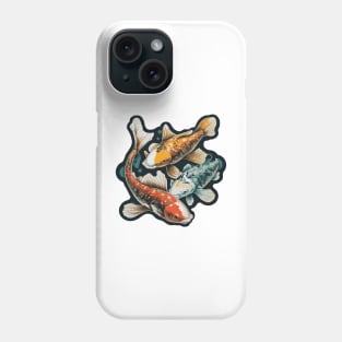 Koi Fish Sticker Phone Case