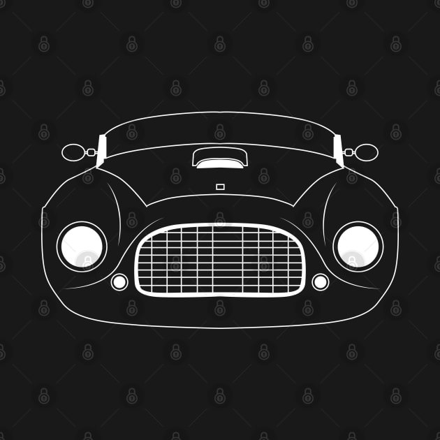 Ferrari Barchetta White Outline by kindacoolbutnotreally