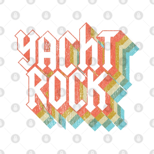 Vintage Fade Yacht Rock Party Boat Drinking print by Vector Deluxe