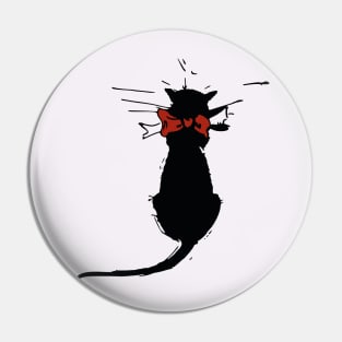 Lindo gato negro Pin