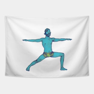 Yoga warrior Tapestry