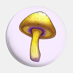 Intersex Pride Mushroom Pin