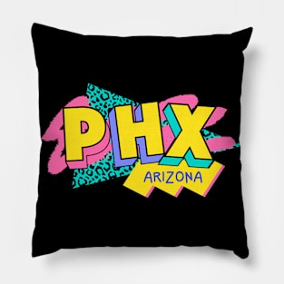 Retro 90s Phoenix PHX / Rad Memphis Style / 90s Vibes Pillow